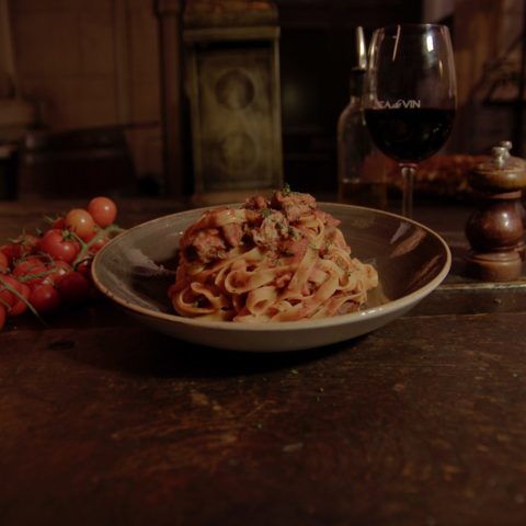 Fettuccina Veal Ragu - Ca de Vin - side